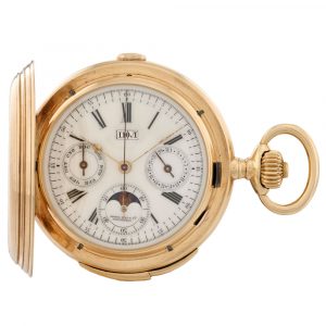 Swiss gold complicated watch for the Russian market Circa 1900