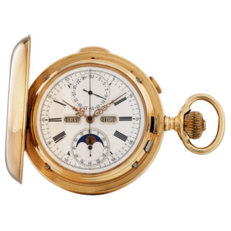 Swiss gold complicated watch for the Russian market Circa 1895