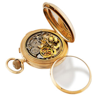 Swiss gold complicated watch for the Russian market Circa 1895