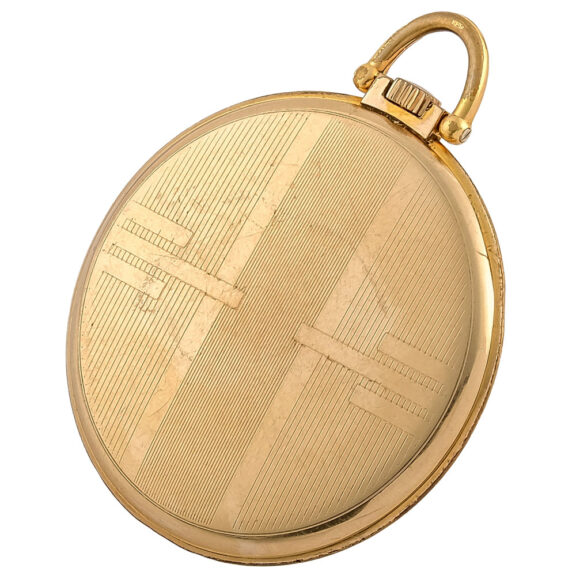 Swiss yellow gold plated Art Deco pocket watch Circa 1940 Swiss yellow gold plated Art Deco pocket watch Circa 1940