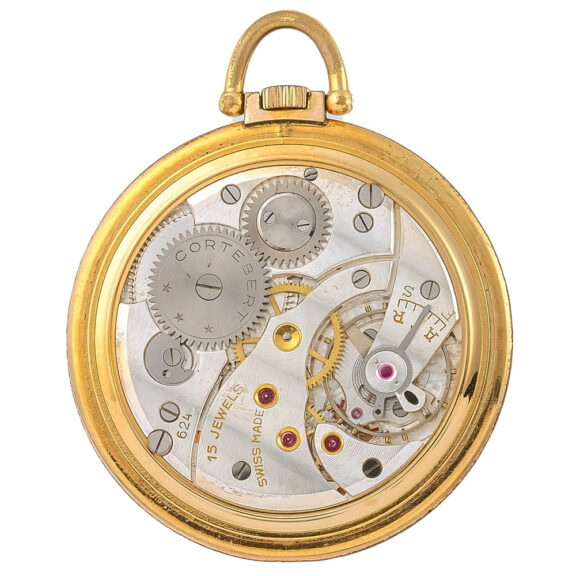 Swiss yellow gold plated Art Deco pocket watch Circa 1940 Swiss yellow gold plated Art Deco pocket watch Circa 1940