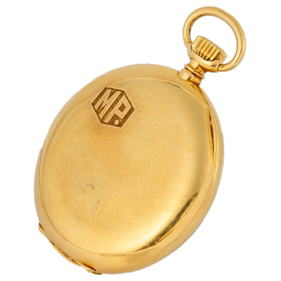 Swiss gold open faced keyless lever pocket watch Circa 1940 Swiss gold open faced keyless lever pocket watch Circa 1940