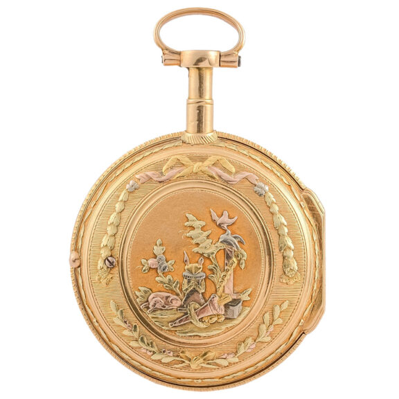 Swiss vari coloured gold Louis XVI pocket watch Circa 1785 Swiss vari coloured gold Louis XVI pocket watch Circa 1785