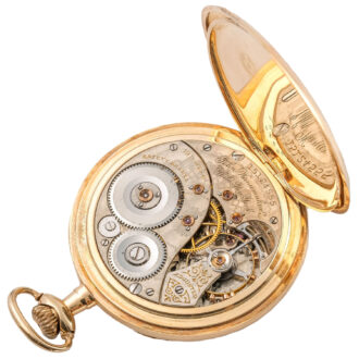 Rare American 14 carat gold lever pocket watch Circa 1911