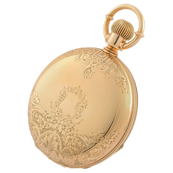 Heavy American 18K gold hunting cased pocket watch Circa 1873 Heavy American 18K gold hunting cased pocket watch Circa 1873