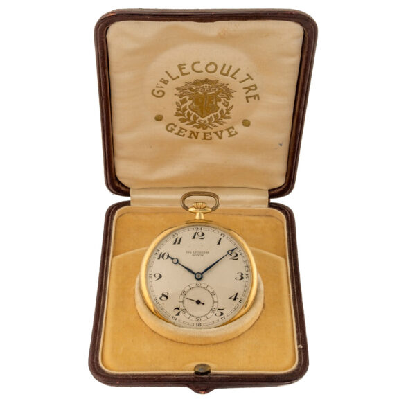 Swiss 18K yellow gold keyless lever pocket watch Circa 1935 Swiss 18K yellow gold keyless lever pocket watch Circa 1935