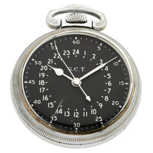 American chromed metal military observation watch Circa 1940