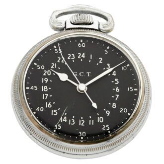 American chromed metal military observation watch Circa 1940