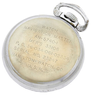 American chromed metal military observation watch Circa 1940