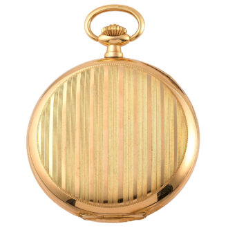 Swiss 14K gold Art Deco precision pocket watch Circa 1930