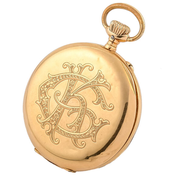 Swiss 14K gold open faced lever pocket watch Circa 1914 Swiss 14K gold open faced lever pocket watch Circa 1914