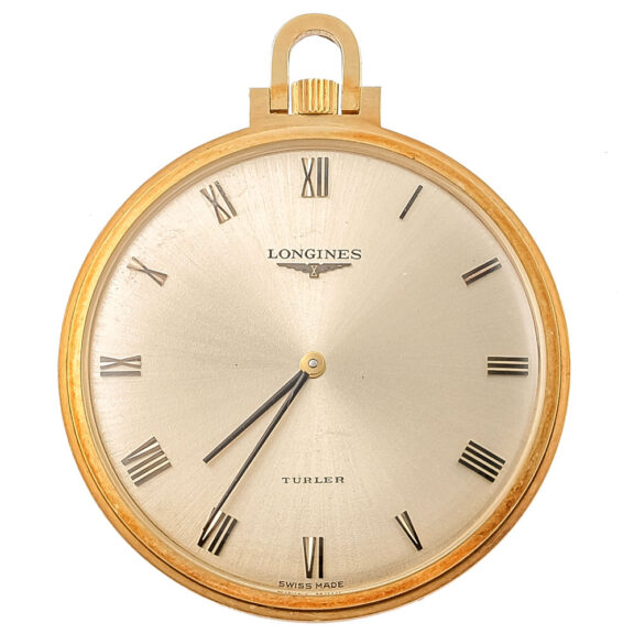 Small Swiss gold open faced lever pocket watch Circa 1970