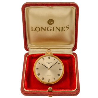 Small Swiss gold open faced lever pocket watch Circa 1970
