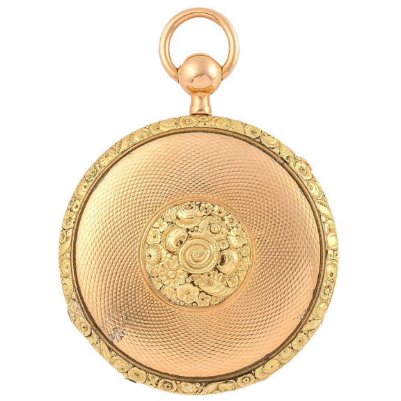 Swiss 18K gold quarter repeating pocket watch Circa 1800 Swiss 18K gold quarter repeating pocket watch Circa 1800