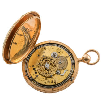 Swiss 18K gold quarter repeating pocket watch Circa 1800