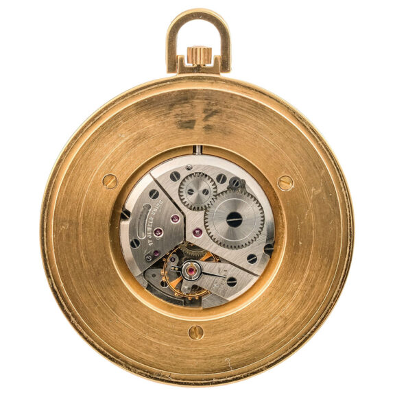 Swiss gilded metal World Time lever pocket watch Circa 1960 Swiss gilded metal World Time lever pocket watch Circa 1960