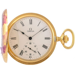 Swiss yellow gold new old stock pocket watch Circa 1982