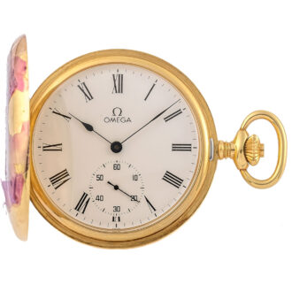 Swiss yellow gold new old stock pocket watch Circa 1982
