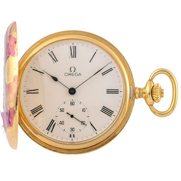 Swiss yellow gold new old stock pocket watch Circa 1982