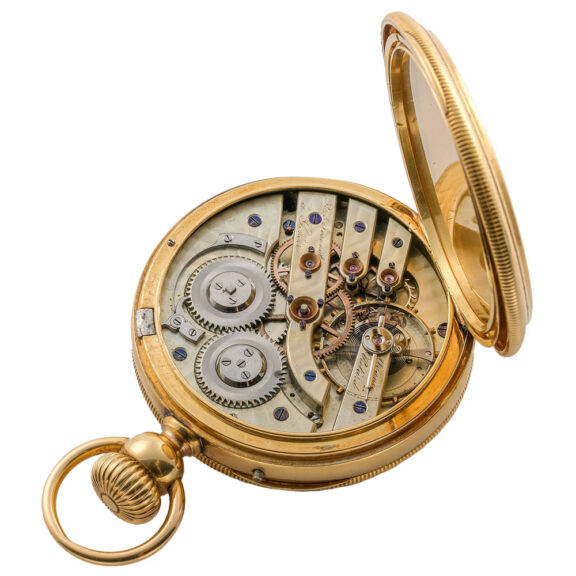 Swiss 18K yellow gold keyless pocket watch Circa 1880 Swiss 18K yellow gold keyless pocket watch Circa 1880