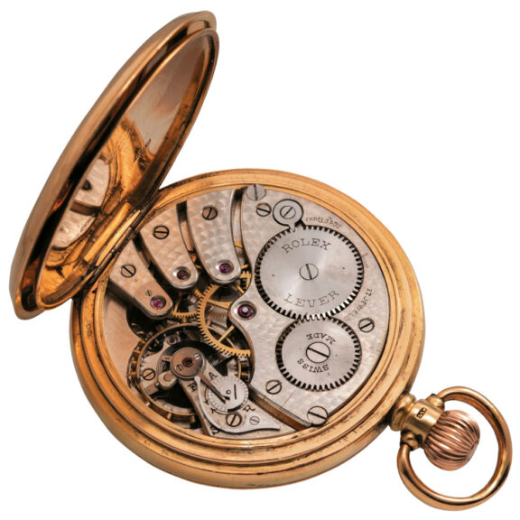 Swiss 18K yellow gold open faced pocket watch Circa 1920 Swiss 18K yellow gold open faced pocket watch Circa 1920