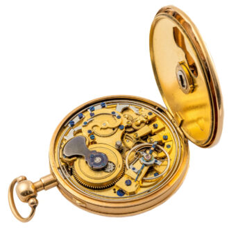 French 18K gold quarter repeating pocket watch Circa 1820