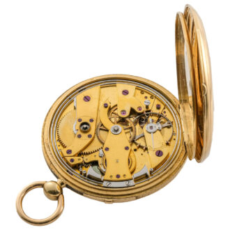 French 18K gold quarter repeating pocket watch Circa 1830
