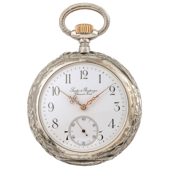 Swiss silver marksman's watch with certificate Circa 1898