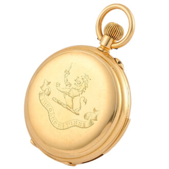 Historical Swiss gold repeating pocket watch Circa 1900