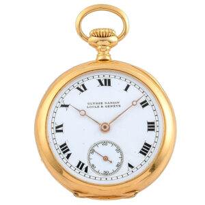 Swiss gold open faced lady's pendant watch Circa 1900