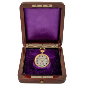 Swiss gold open faced lady's pendant watch Circa 1900