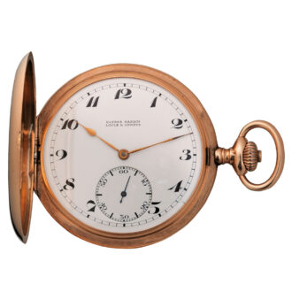 Swiss 14 carat gold hunting cased pocket watch Circa 1930