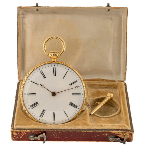 French 18K gold quarter repeating cylinder watch Circa 1830 French 18K gold quarter repeating cylinder watch Circa 1830