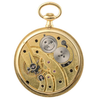 French gold Art Deco knife edge pocket watch Circa 1920