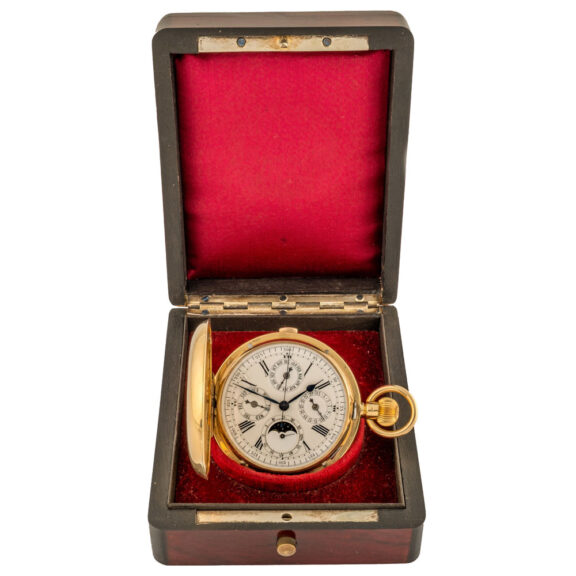 Swiss gold watch with six horological complications Circa 1900 Swiss gold watch with six horological complications Circa 1900