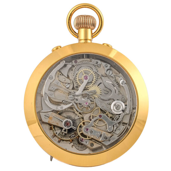 Swiss gilt metal watch with four complications Circa 1900 Swiss gilt metal watch with four complications Circa 1900