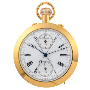 Swiss gilt metal watch with four complications Circa 1900