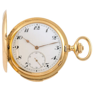 Swiss 18K gold minute repeating pocket watch Circa 1900