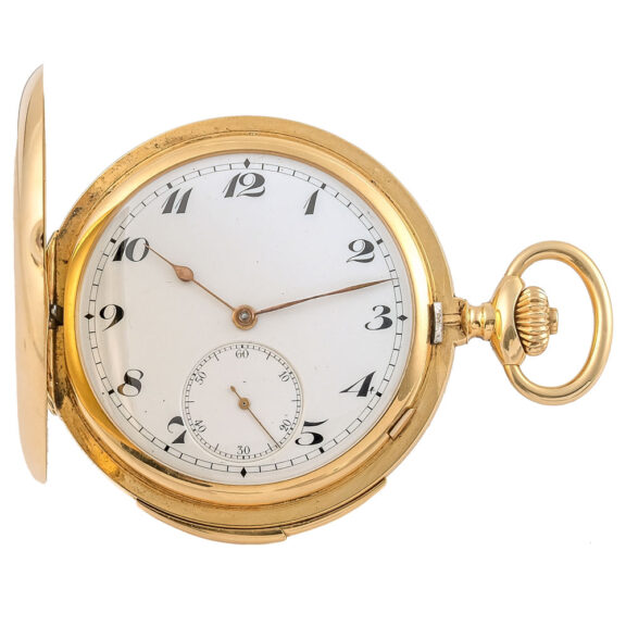 Swiss 18K gold minute repeating pocket watch Circa 1900