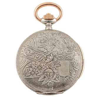 Swiss silver quarter repeating pocket watch Circa 1900