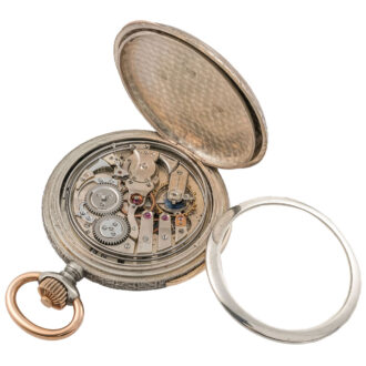 Swiss silver quarter repeating pocket watch Circa 1900