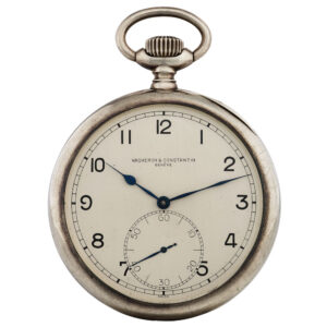 Large Swiss silver pocket chronometer deck watch Circa 1942