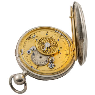 Swiss silver quarter repeating pocket watch Circa 1810