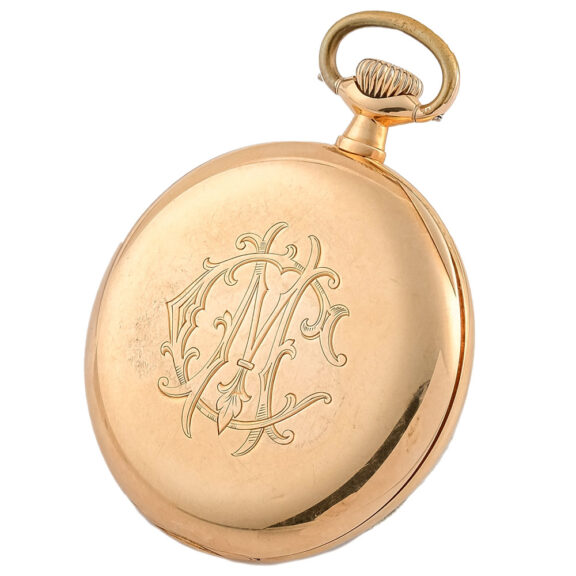 Swiss 14 carat pink gold keyless pocket watch Circa 1926 Swiss 14 carat pink gold keyless pocket watch Circa 1926