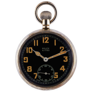 Swiss stainless steel military pocket watch Circa 1930