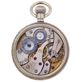 Swiss stainless steel military pocket watch Circa 1930