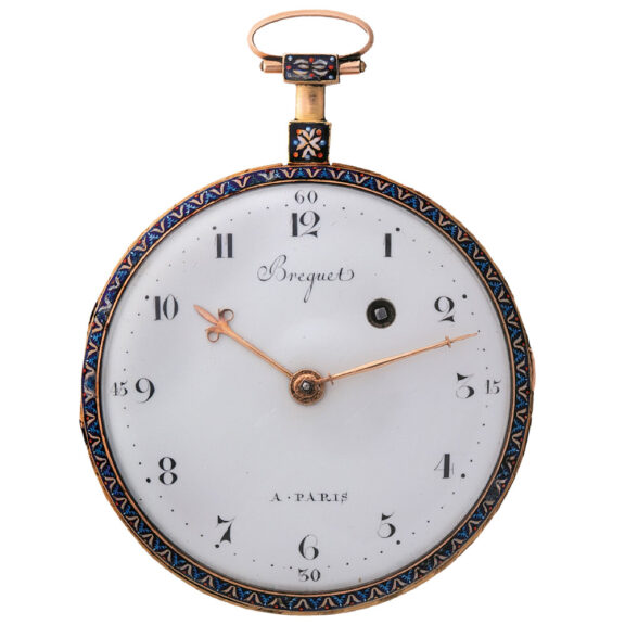 Decorative French gold and enamel pocket watch Circa 1790 Decorative French gold and enamel pocket watch Circa 1790