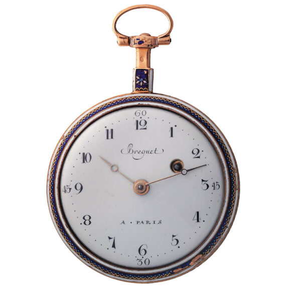 Charming French gold and enamel pocket watch Circa 1795 Charming French gold and enamel pocket watch Circa 1795