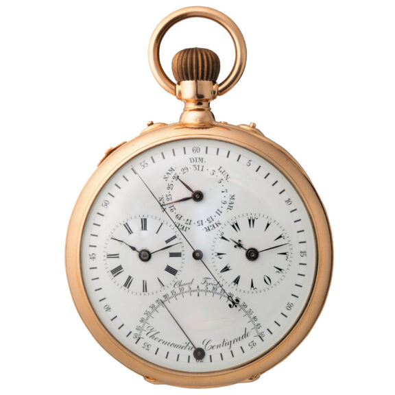 Swiss gold complicated watch for the Turkish market Circa 1890