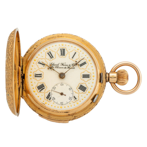 Swiss gold exotic watch for the Chinese market Circa 1900